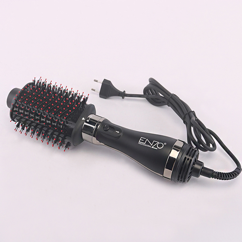 The ENZOEN-4125 3-in-1 hot air brush combines a blow dryer, round brush, and styling tool, making it an ideal choice for drying hair.