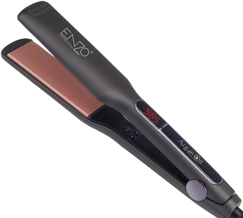 Enzo EN-3984 Professional Salon and Home Hair Straightener (with Argan Oil)
