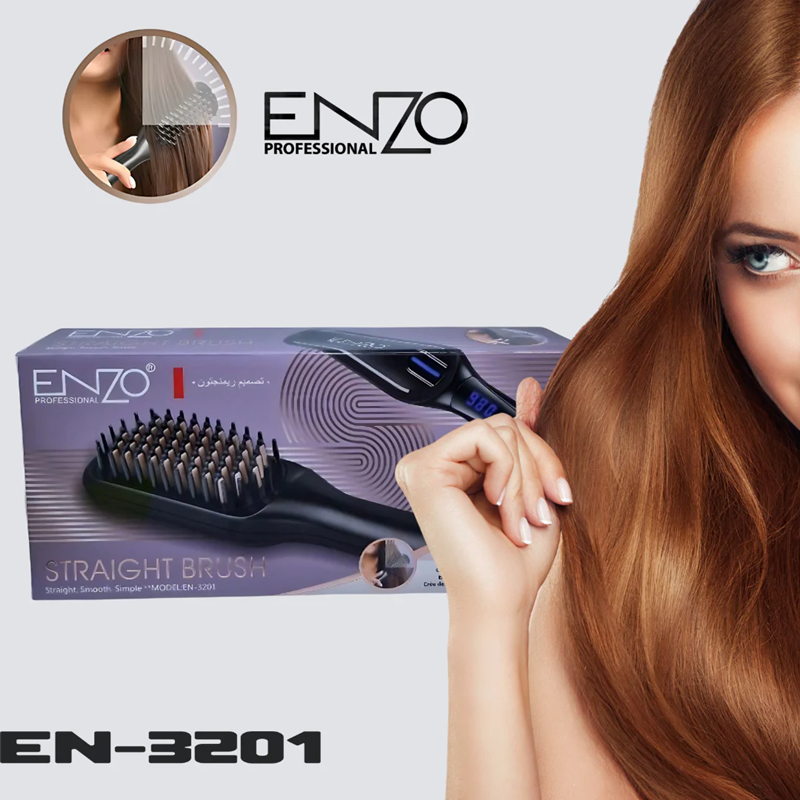 ENZO EN-3201 Ceramic Heated Electric Hair Straightener