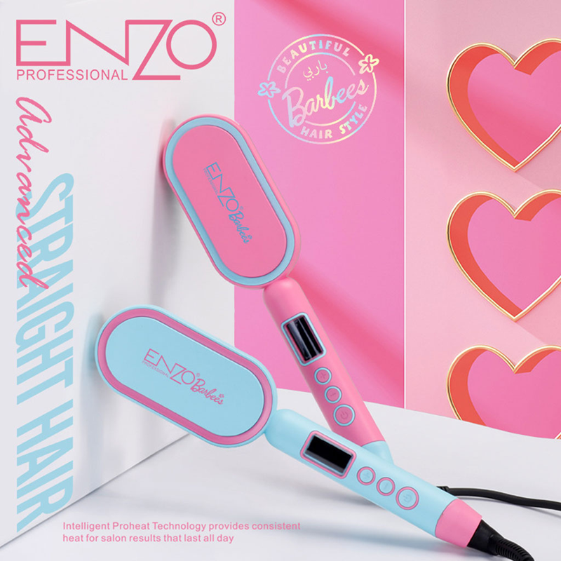 Enzo EN-4102B Hair Straightening Comb/Brush