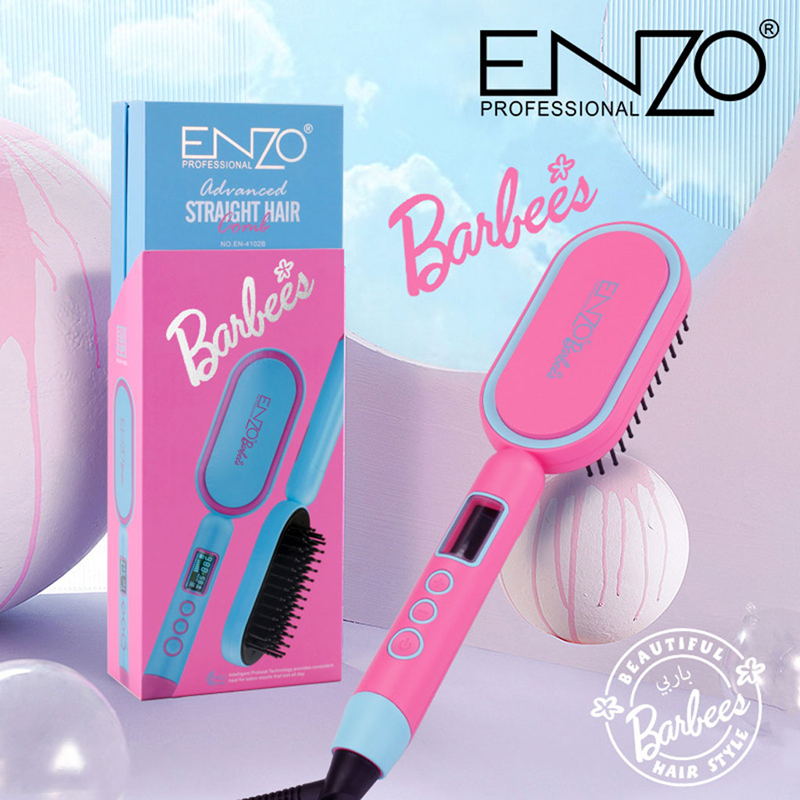 Enzo EN-4102B Hair Straightening Comb/Brush