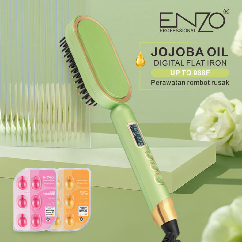 ENZO EN-4102S New Professional Hair Straightening Comb – Quick Heating