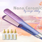 EnzoEN - 3116 Nano Ceramic Hair Straightener (includes 4 bottles of smoothing essence)
