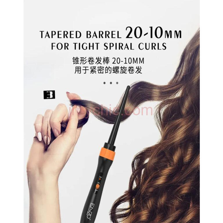 ENZOEN-9114 Ceramic Electric Curling Iron, 3-in-1 with Replaceable Curling Tools