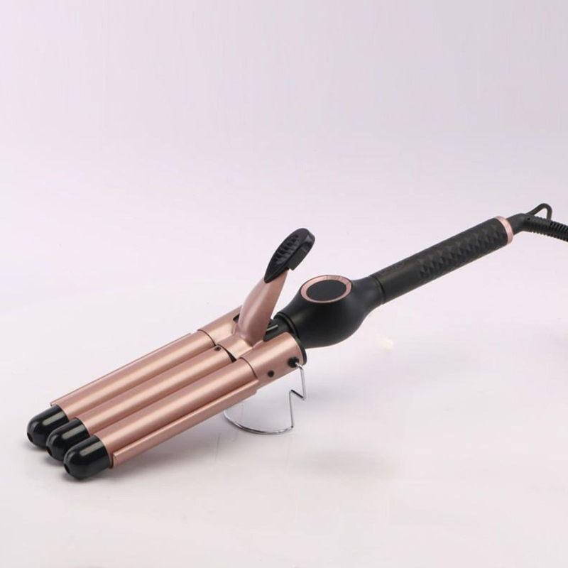 Enzo EN-1968 Triple-Barrel Curling Iron/Wave Curler (with Coconut Oil Essence)