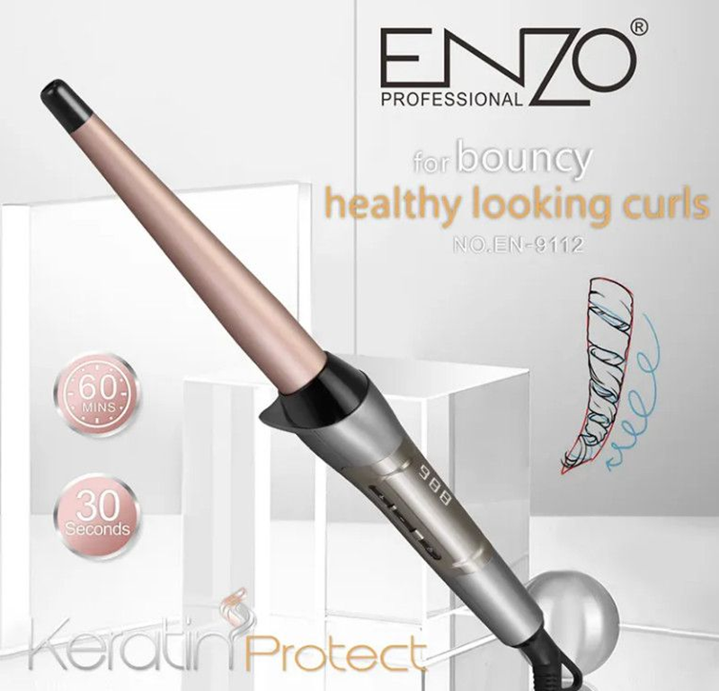 ENZO EN-9112 Professional Fast Heating Curling Iron.