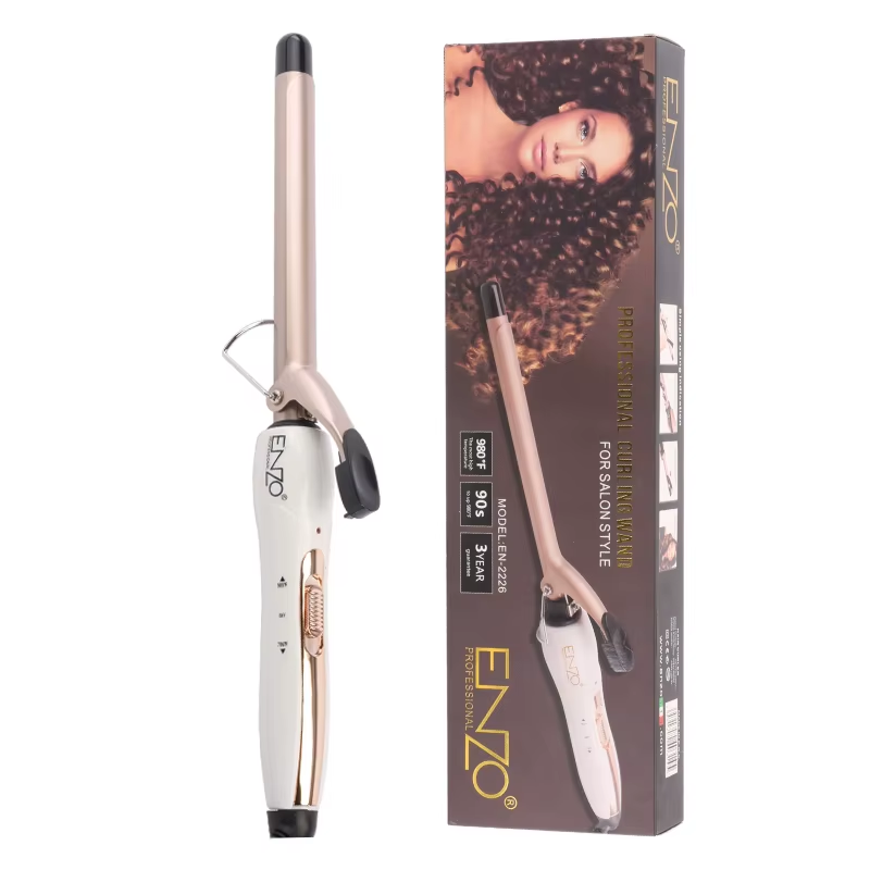 The EnzoEN-2226 Professional Fine Curling Iron is an essential choice for creating the perfect hairstyle.