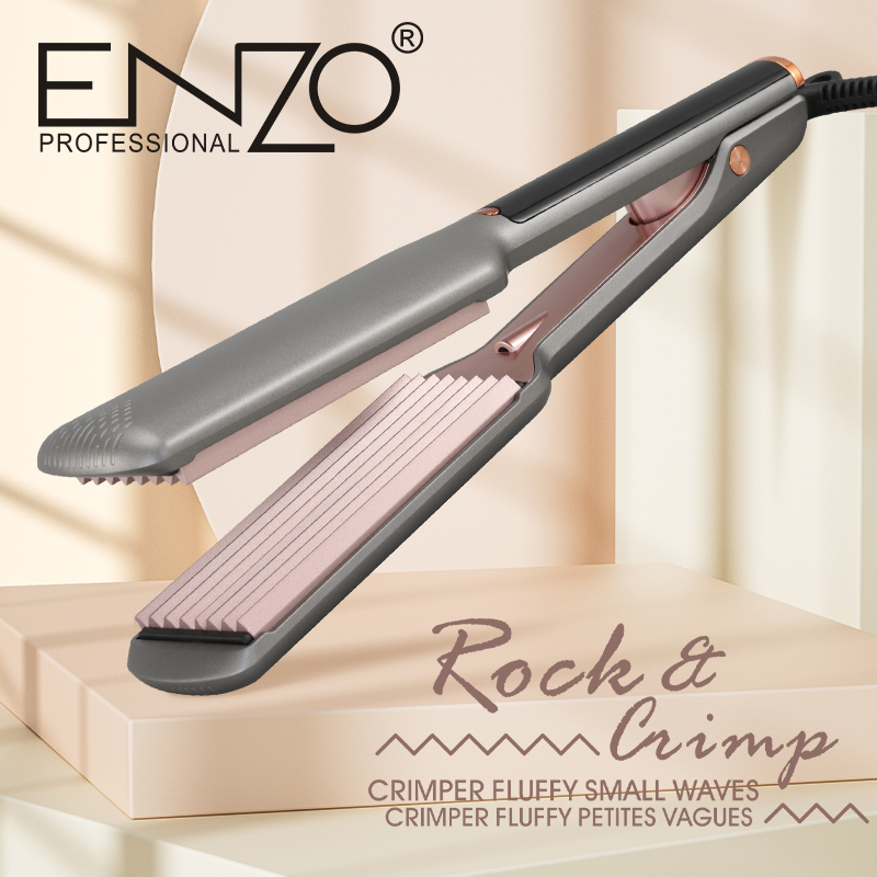 The EnzoEN-3216 ceramic curling iron is designed to create voluminous, wavy curls and add volume to your hair.