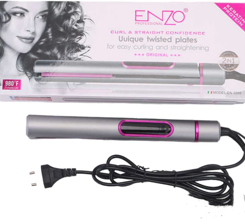 ENZOEN-3005 Heating Plate 2 and 1 Hair Straightener