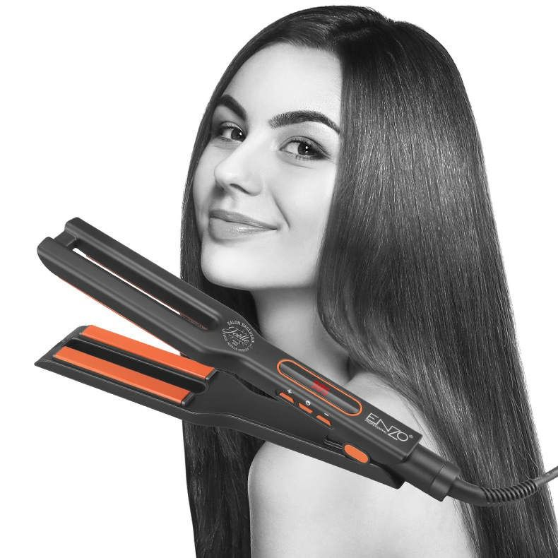 Enzo EN-1297 Professional Double Copper Four-Plate Protein Keratin Straightener