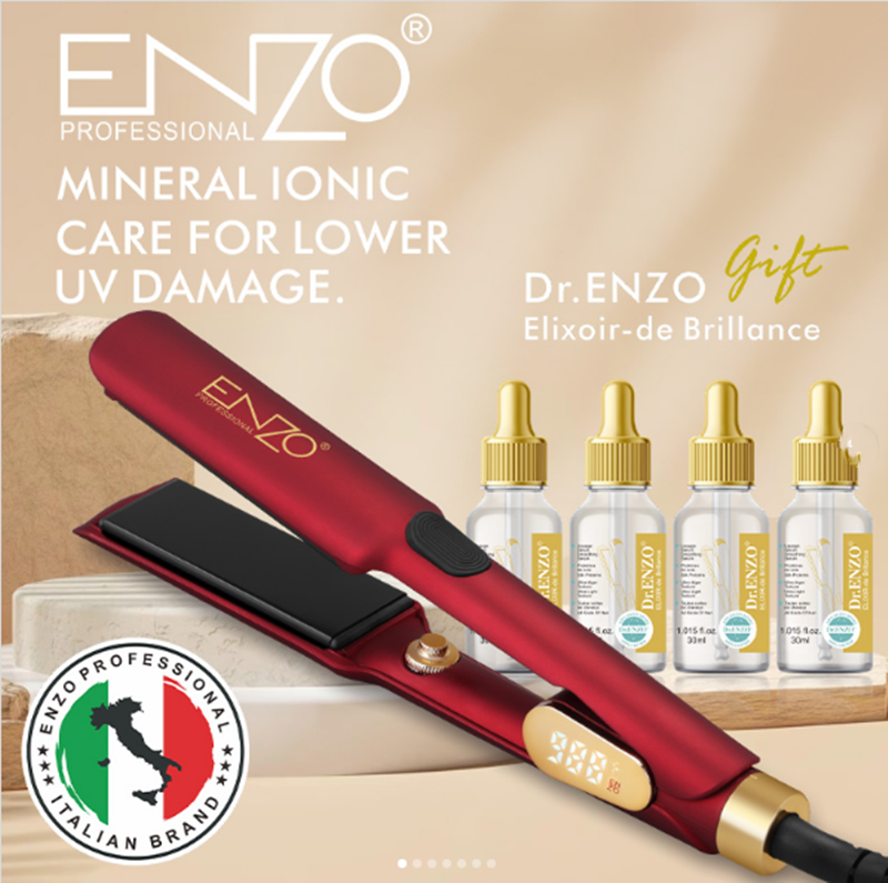 Enzo EN-2406 988°F Nano Titanium Hair Straightener and Curler