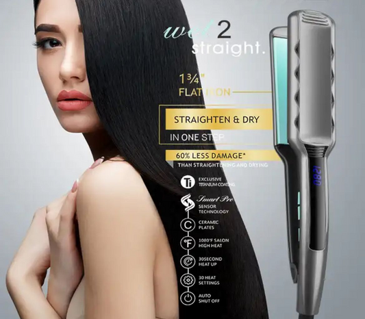 Enzo EN-3977 Hair Straightener, Conditioning Spray, Lotion