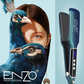 Enzo EN-3983 Peacock Blue Titanium Ceramic Hair Straightener