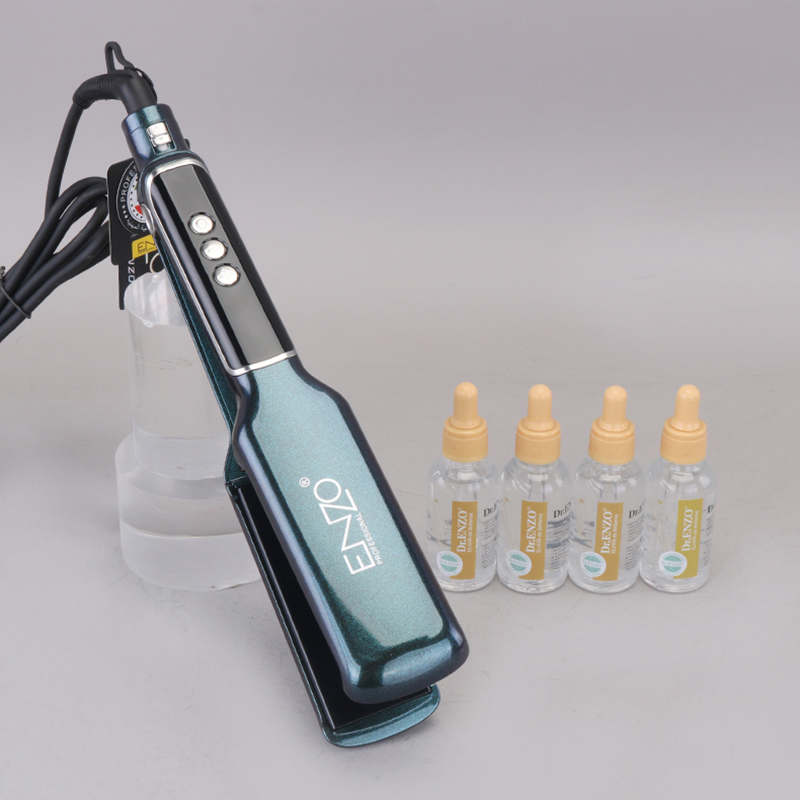 Enzo EN-3983 Peacock Blue Titanium Ceramic Hair Straightener