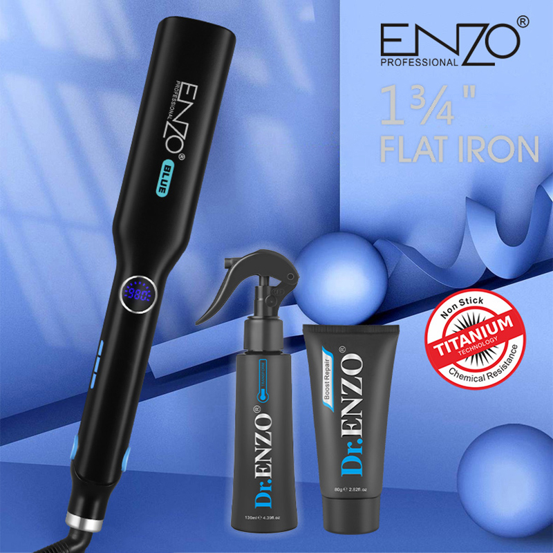 ENZO EN-3867 Professional Hair Straightener/Curler/Flat Iron