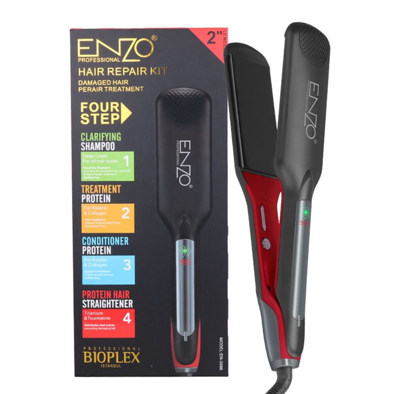 ENZO EN-3986 Professional Hair Care and Repair Tool Set - Protein Straightener