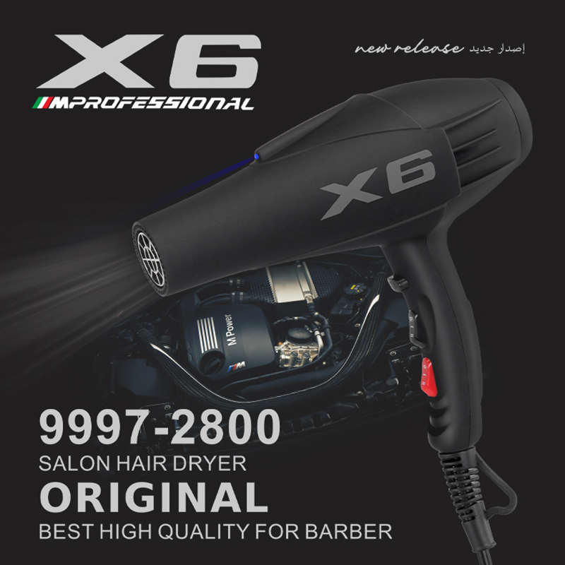 ENZO EN-X6 Professional Salon-Grade High-Power Hair Dryer