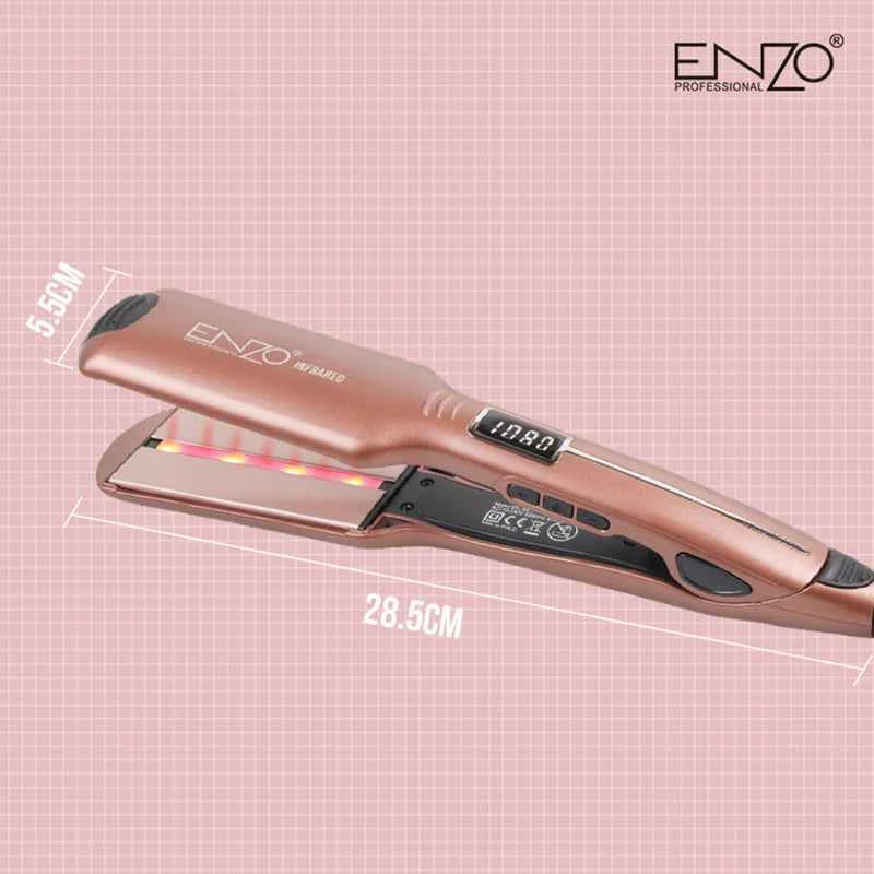 ENZO EN-3851 Professional Infrared Titanium Hair Straightener