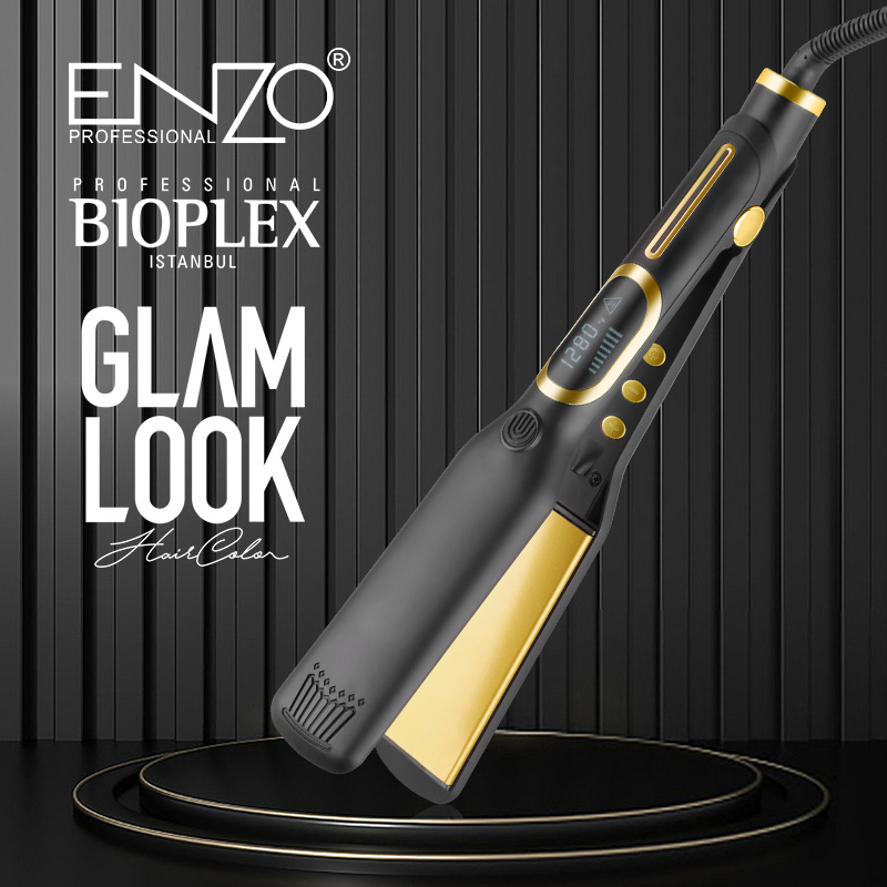 ENZO EN-9908 Professional Ceramic Titanium Protein Keratin Hair Straightener