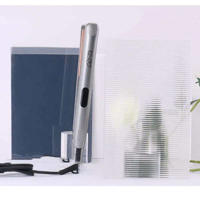 EnzoEN-3329 600W Titanium Silver Hair Straightener