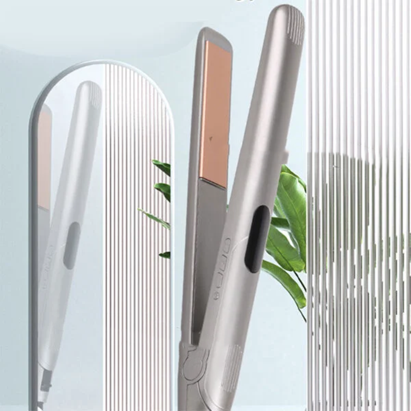 EnzoEN-3329 600W Titanium Silver Hair Straightener