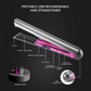 TA-2888, 4800mAh Wireless 2-in-1 Hair Straightener/Curler - Portable, USB Rechargeable, Wet and Dry Use