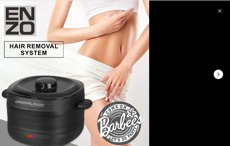 ENZO EN-1113 Hot wax heater, hair removal wax melting pot, silicone folding wax machine.