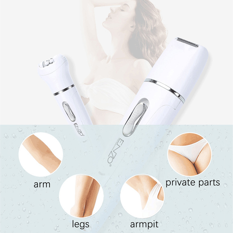 Enzo EN-0104, 5-in-1 Electric Facial Cleansing Brush, Sonic Vibration Exfoliator, Hair Removal Device, Facial Massager