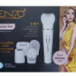Enzo EN-0104, 5-in-1 Electric Facial Cleansing Brush, Sonic Vibration Exfoliator, Hair Removal Device, Facial Massager