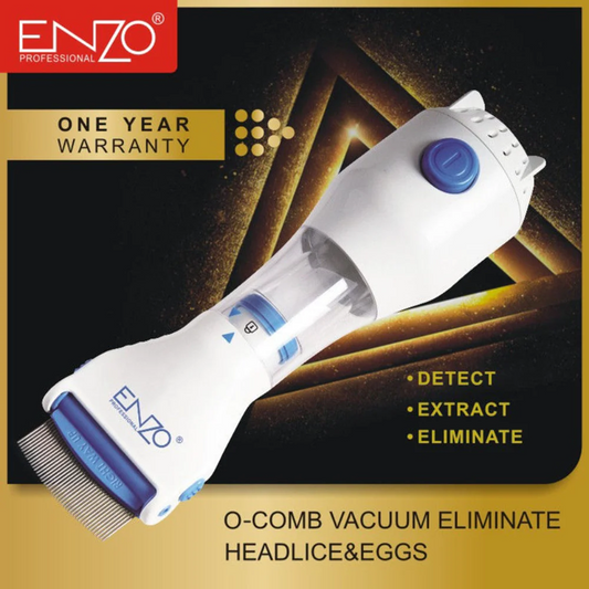 The EnzoEN-515 electric lice comb effectively removes head lice and lice eggs.