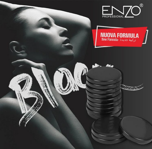 ENZO 1000g black hard wax block. No hair removal strips needed, excellent hair removal results.