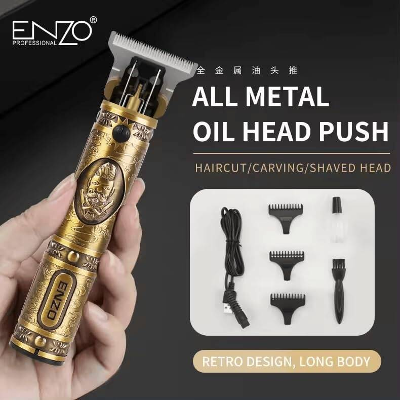 ENZO EN-5036B Professional Hair Clipper: Precise trimming with multiple guide combs.