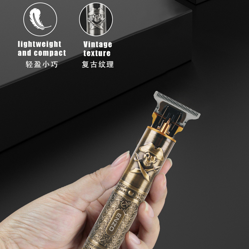 ENZOEN-5037 Metal Engraved Design Professional Electric Beard and Hair Trimmer for Men
