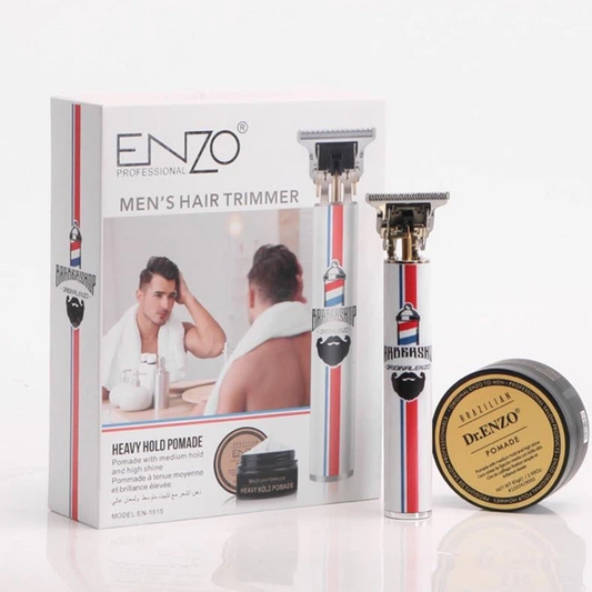 The ENZO EN-1915 hair clipper combines beard and hair trimming functions in one.