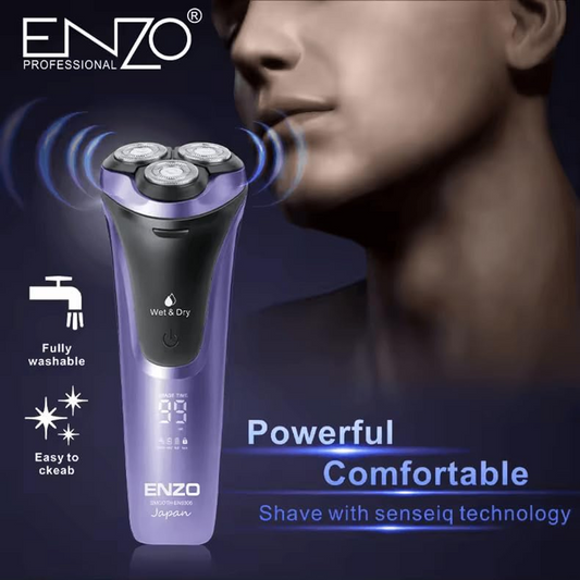 ENZO EN-9306 Men's Rechargeable Three-Blade Shaver