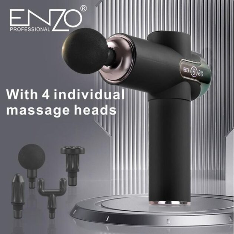 The Enzo EN-4803 sports massage gun features deep impact technology and smart charging.