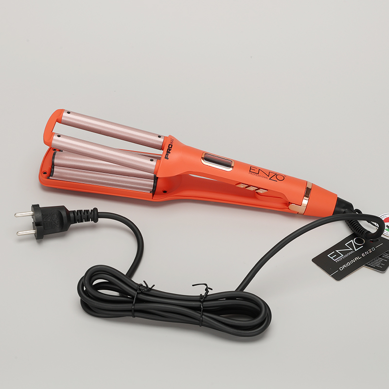 ENZOEN-9126 Professional 3-in-1 Three-Barrel Curling Iron - Digital Curling Iron