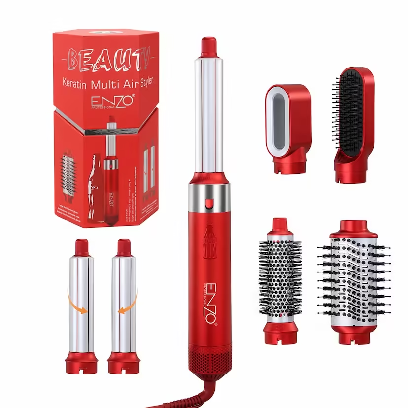 ENZO EN-6227, 6-in-1 Multi-functional Hair Styling Tool – A versatile hair styling tool