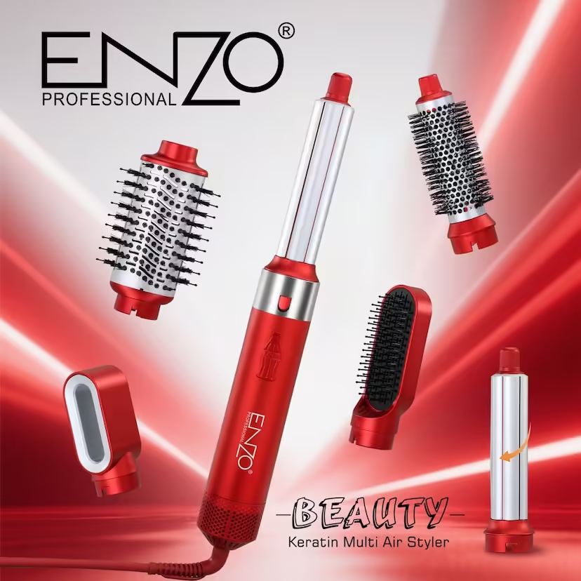 ENZO EN-6227, 6-in-1 Multi-functional Hair Styling Tool – A versatile hair styling tool