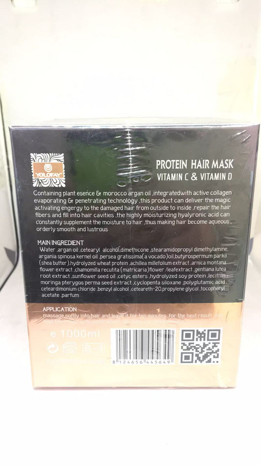 Keratin with Collagen Hair Mask, 1000ml
