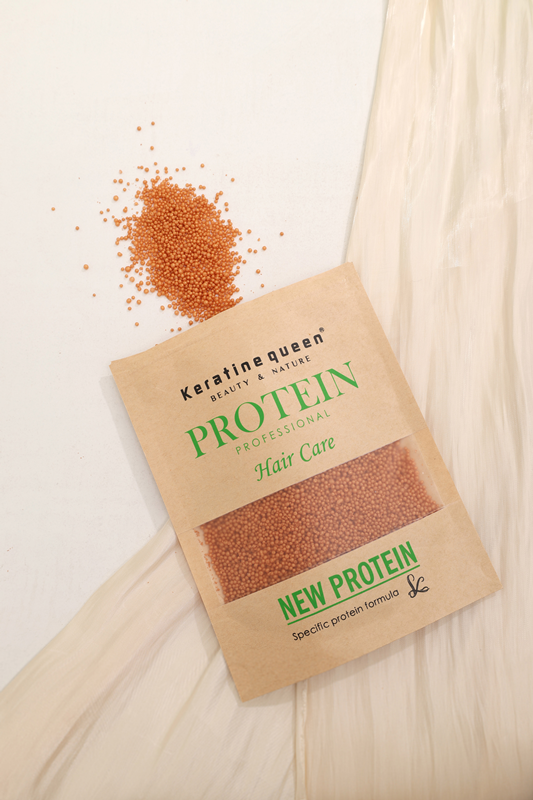 Organic hair protein balls natural nourishing hair anti-breakage protein particles 100gyellow