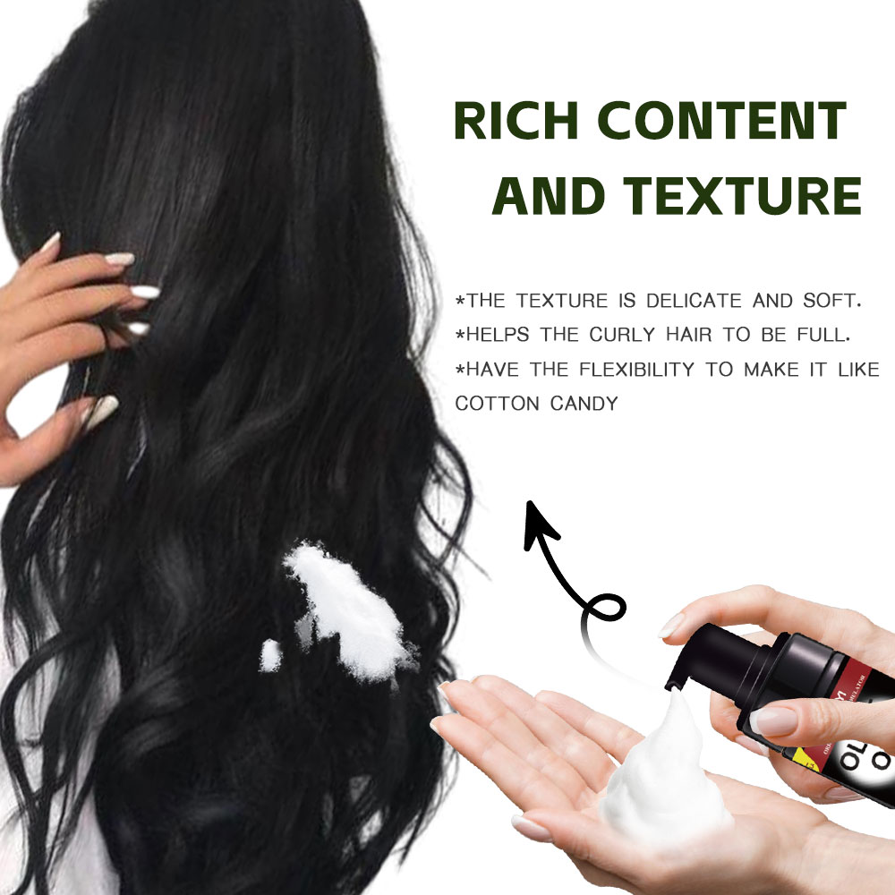 Foaming Curl Mousse for Frizz Control Styling Mousse with Coconut Oil Foaming Wax, 258g