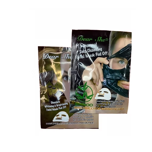 Activated Carbon Deep Cleansing Peel-Off Mask, Moisturizing and Hydrating, 1 box - 10 pieces