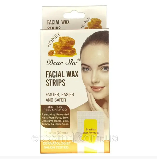 Honey Waxing Facial Waxing Paper, 20 Wax Papers per Box