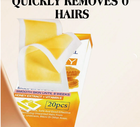 Honey Hair Removal Wax Strips, 1 box - 20 pieces
