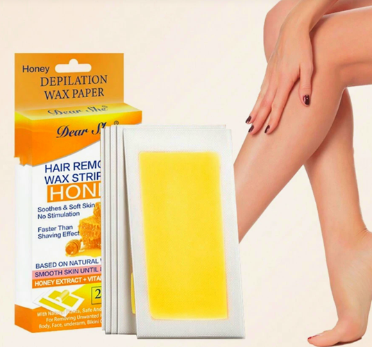 Honey Hair Removal Wax Strips, 1 box - 20 pieces