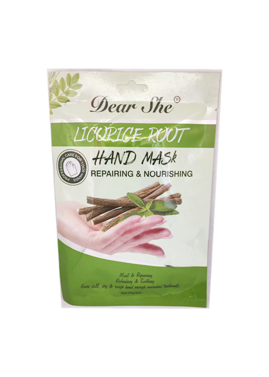 Licorice Root Repairing and Moisturizing Hand Mask, 2 Sheets