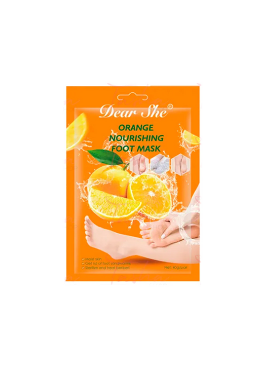 Orange Exfoliating Moisturizing Foot Mask, 2 Sheets - 40g