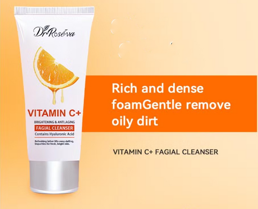 Vitamin C Brightening Anti-Aging Cleanser, Deep Cleansing Exfoliating Moisturizing 100g