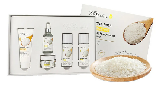 DR.ROSEVA 5-piece set, rice extract for face, firming, anti-aging and anti-wrinkle skin care set
